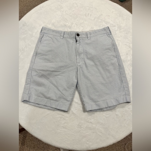 J. Crew Other - J.Crew Men's Blue & White Seersucker Striped Shorts - Size 32